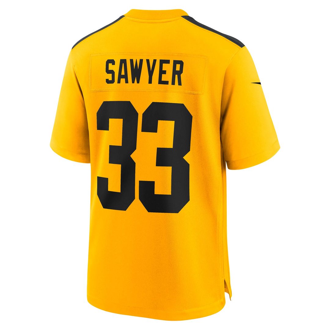 Pittsburgh Steelers Jack Sawyer Black Team Game Jersey | NFL Football Jersey