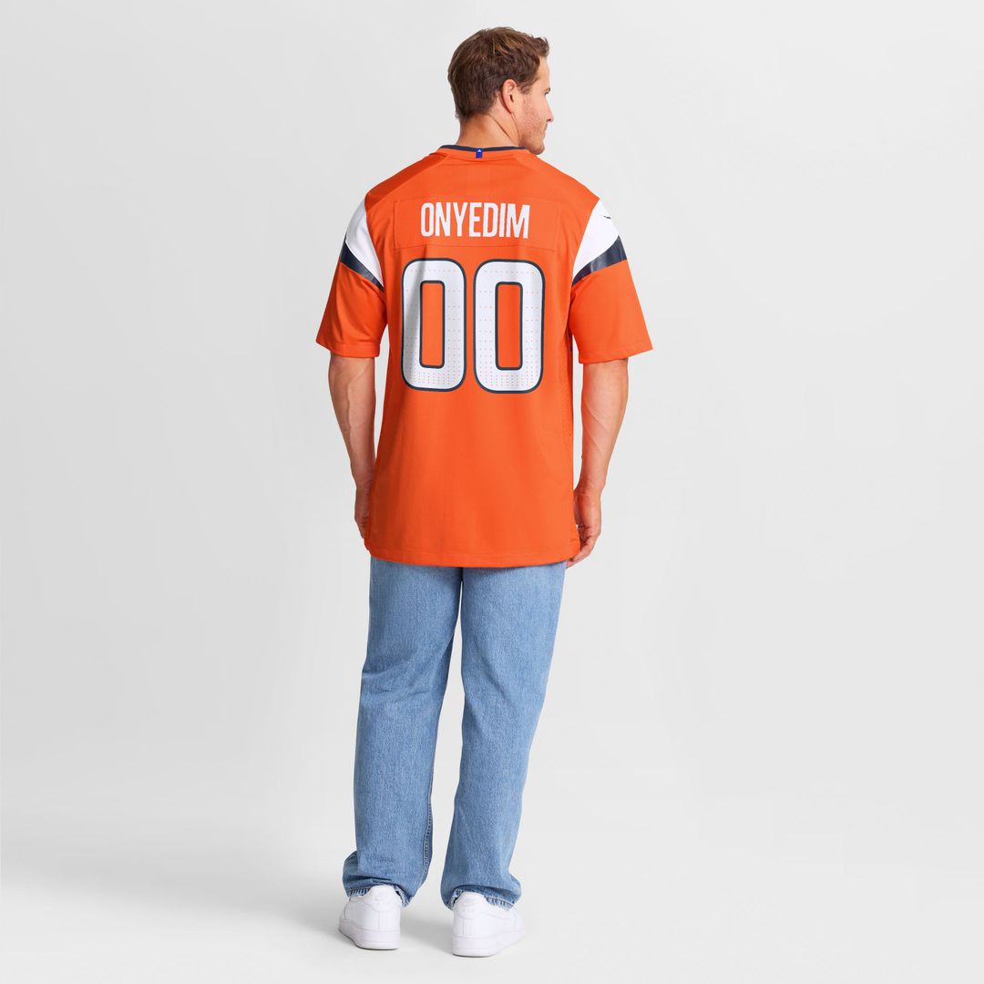 Denver Broncos Tyler Onyedim Orange Game Jersey | NFL Football Jersey
