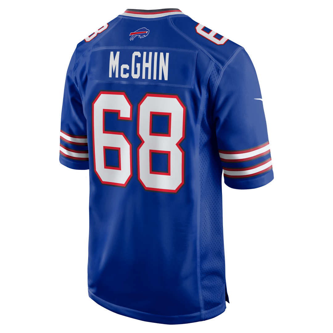 Buffalo Bills Garrett McGhin Royal Team Game Jersey | NFL Football Jersey