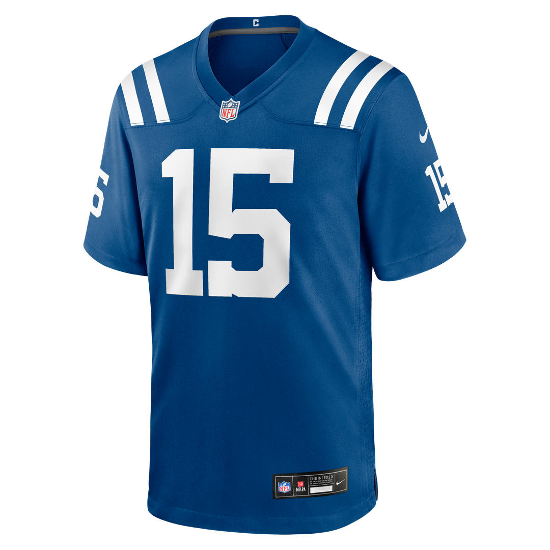 Indianapolis Colts Riley Leonard Royal Team Game Jersey | NFL Football Jersey