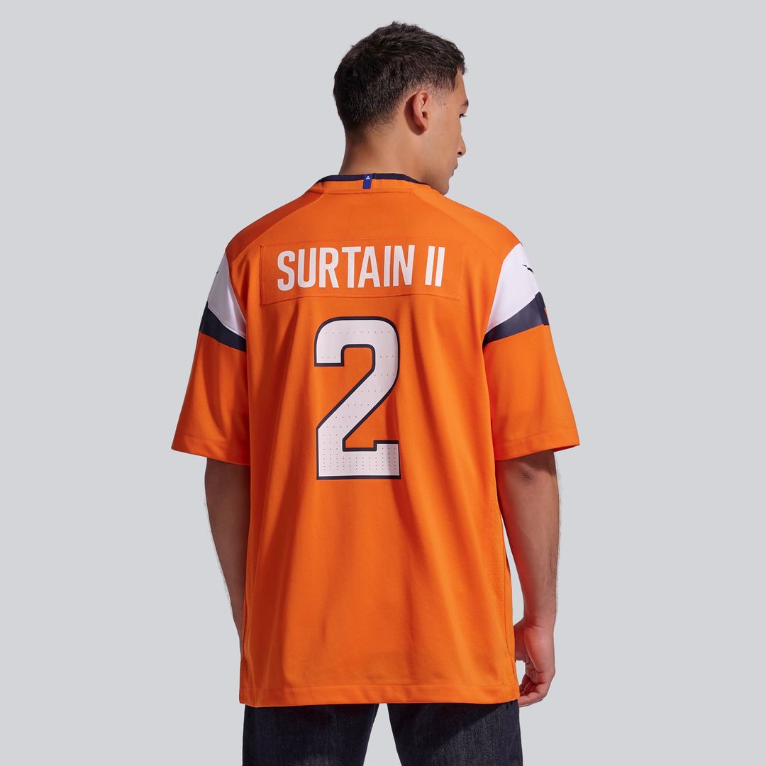 Denver Broncos Patrick Surtain II Orange Team Game Jersey | NFL Football Jersey