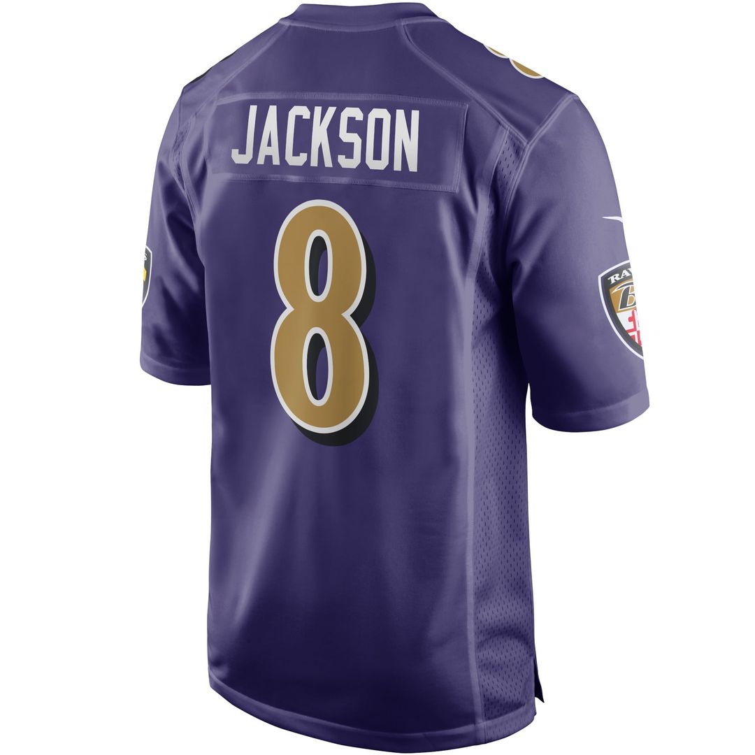 Baltimore Ravens Lamar Jackson Purple Alternate Game Jersey | NFL Football Jersey