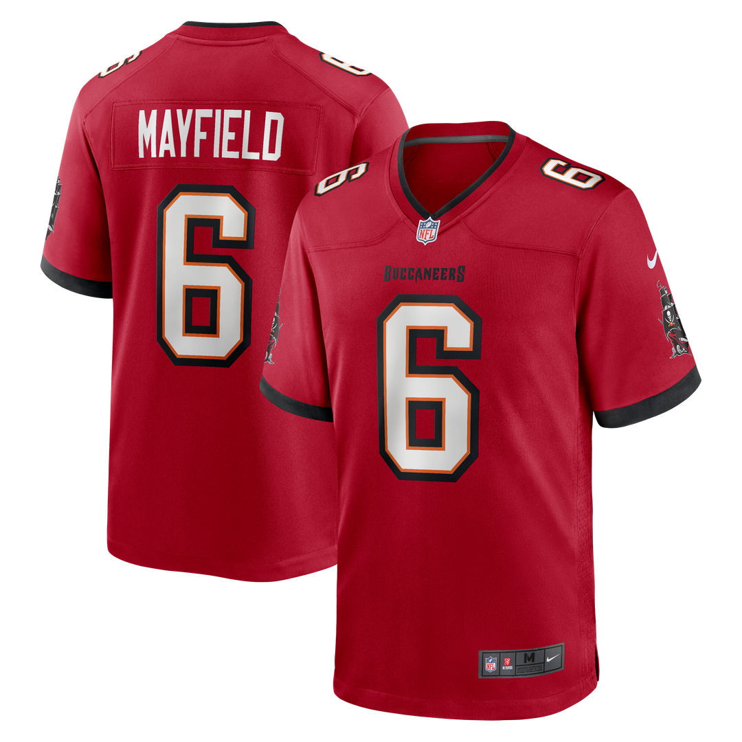 Tampa Bay Buccaneers Baker Mayfield Orange Throwback Game Jersey | NFL Football Jersey
