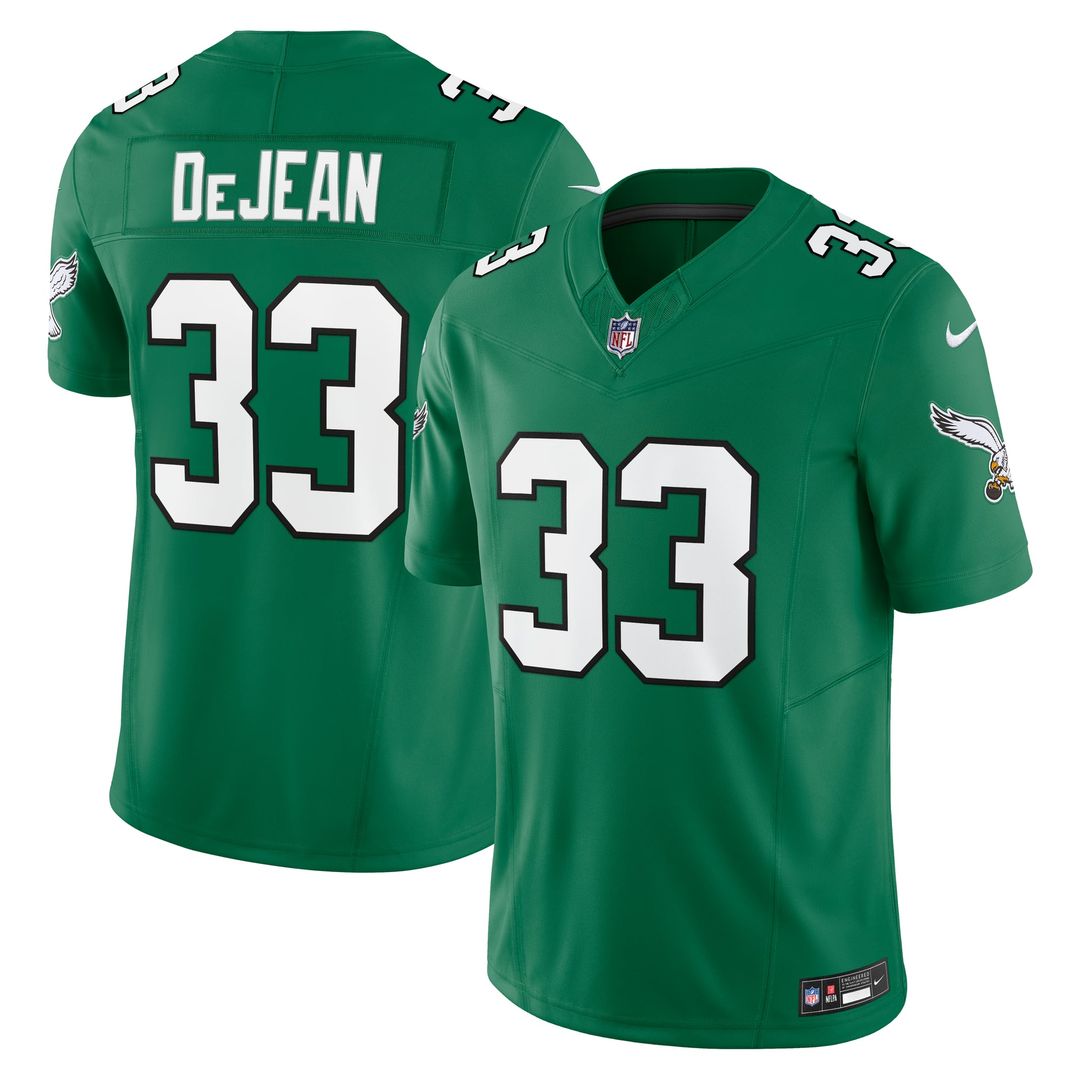 Philadelphia Eagles Cooper DeJean Kelly Green Alternate 2 Vapor F.U.S.E. Limited Jersey | NFL Football Jersey