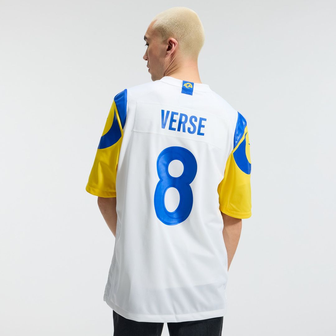 Los Angeles Rams Jared Verse Royal Player Game Jersey | NFL Football Jersey