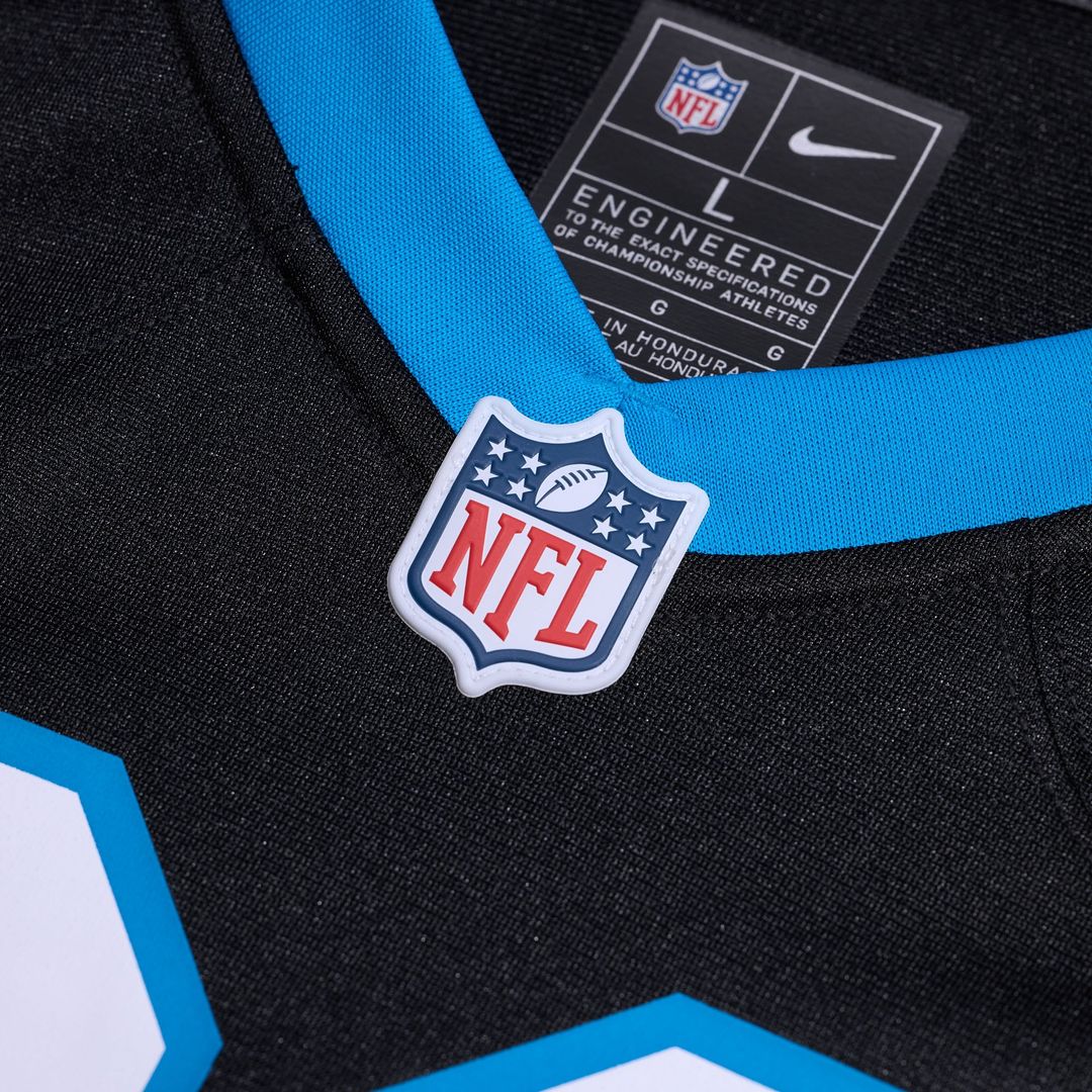 Carolina Panthers Xavier Legette Black Team Game Player Jersey | NFL Football Jersey
