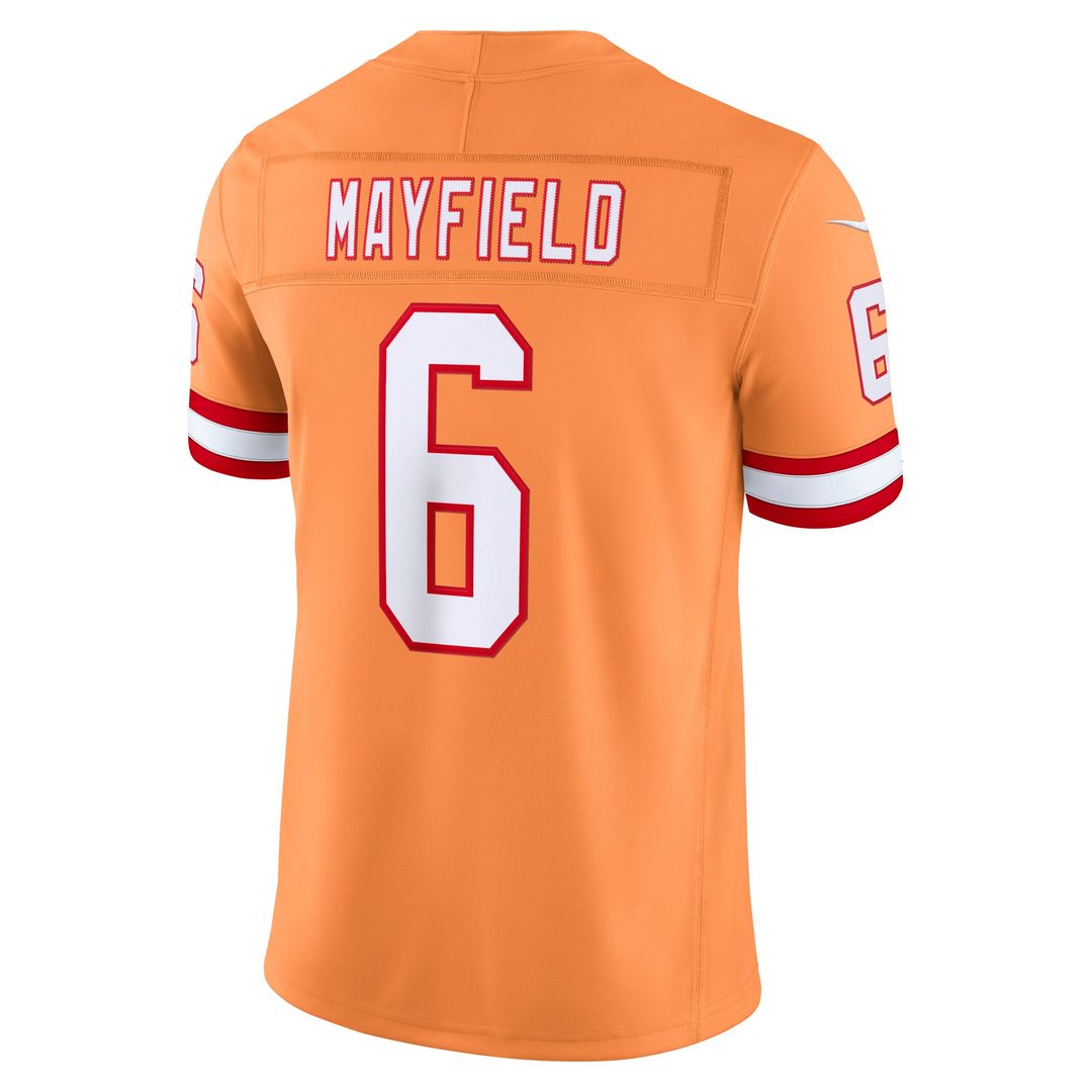 Tampa Bay Buccaneers Baker Mayfield Creamsicle Alternate Vapor F.U.S.E. Stitched Limited Jersey | NFL Football Jersey
