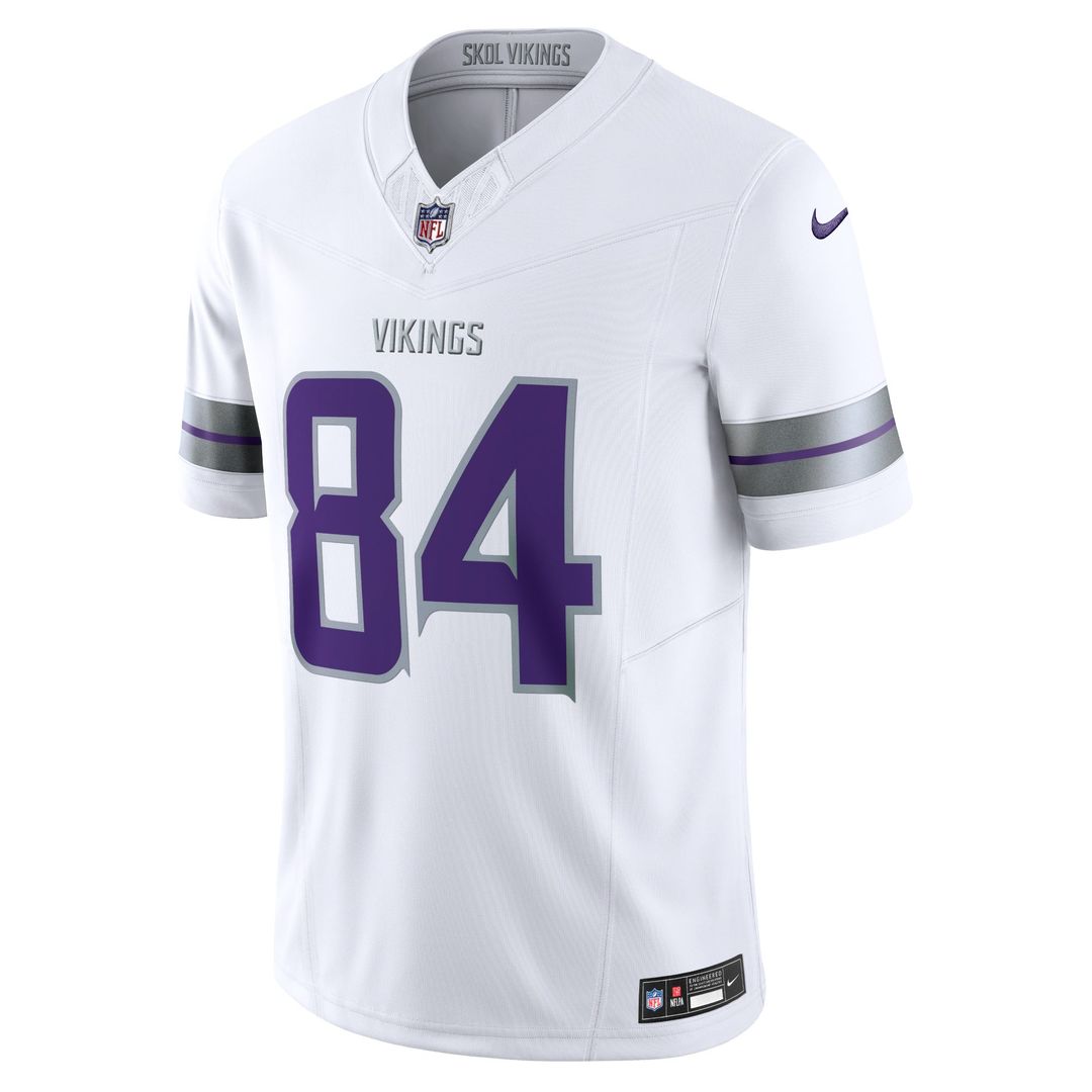 Minnesota Vikings Randy Moss White Alternate Vapor F.U.S.E. Retired Player Limited Jersey | NFL Football Jersey
