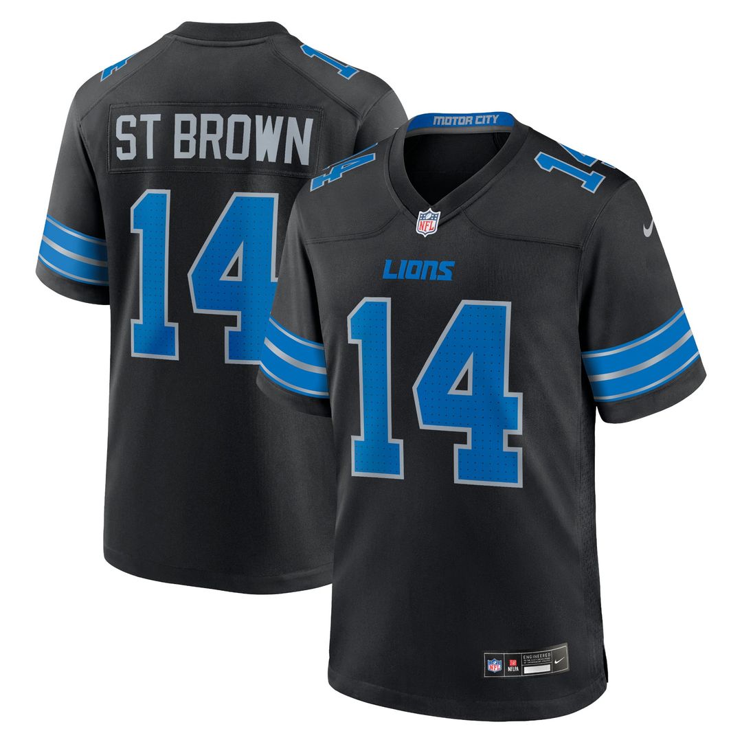 Detroit Lions Amon-Ra St. Brown Blue Game Jersey | NFL Football Jersey