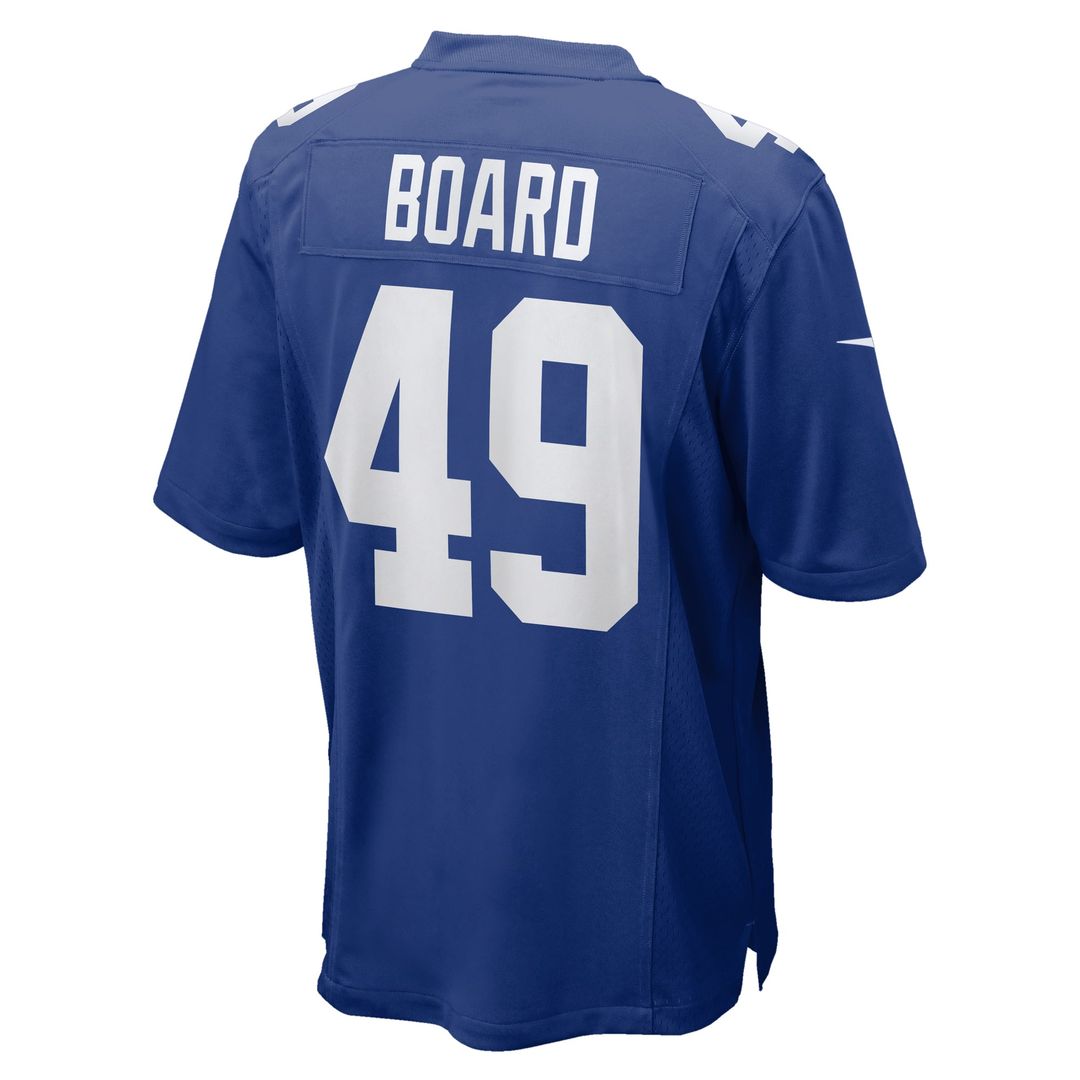 New York Giants Chris Board Royal Team Game Jersey | NFL Football Jersey