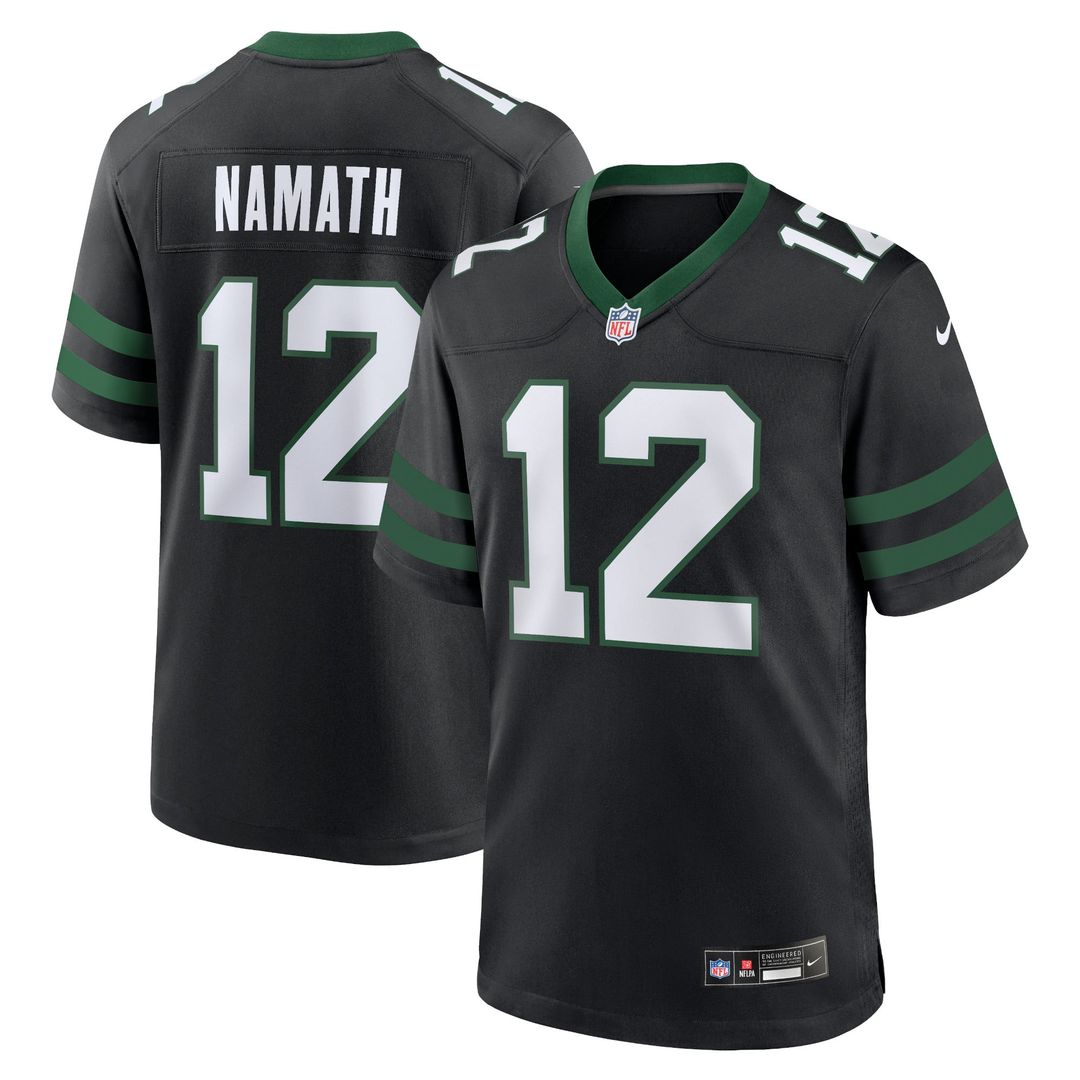 New York Jets Joe Namath White Classic Alternate Retired Player Game Jersey | NFL Football Jersey
