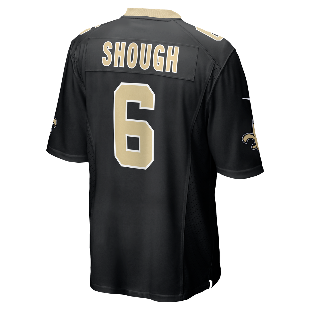 New Orleans Saints Tyler Shough Black Game Jersey | NFL Football Jersey