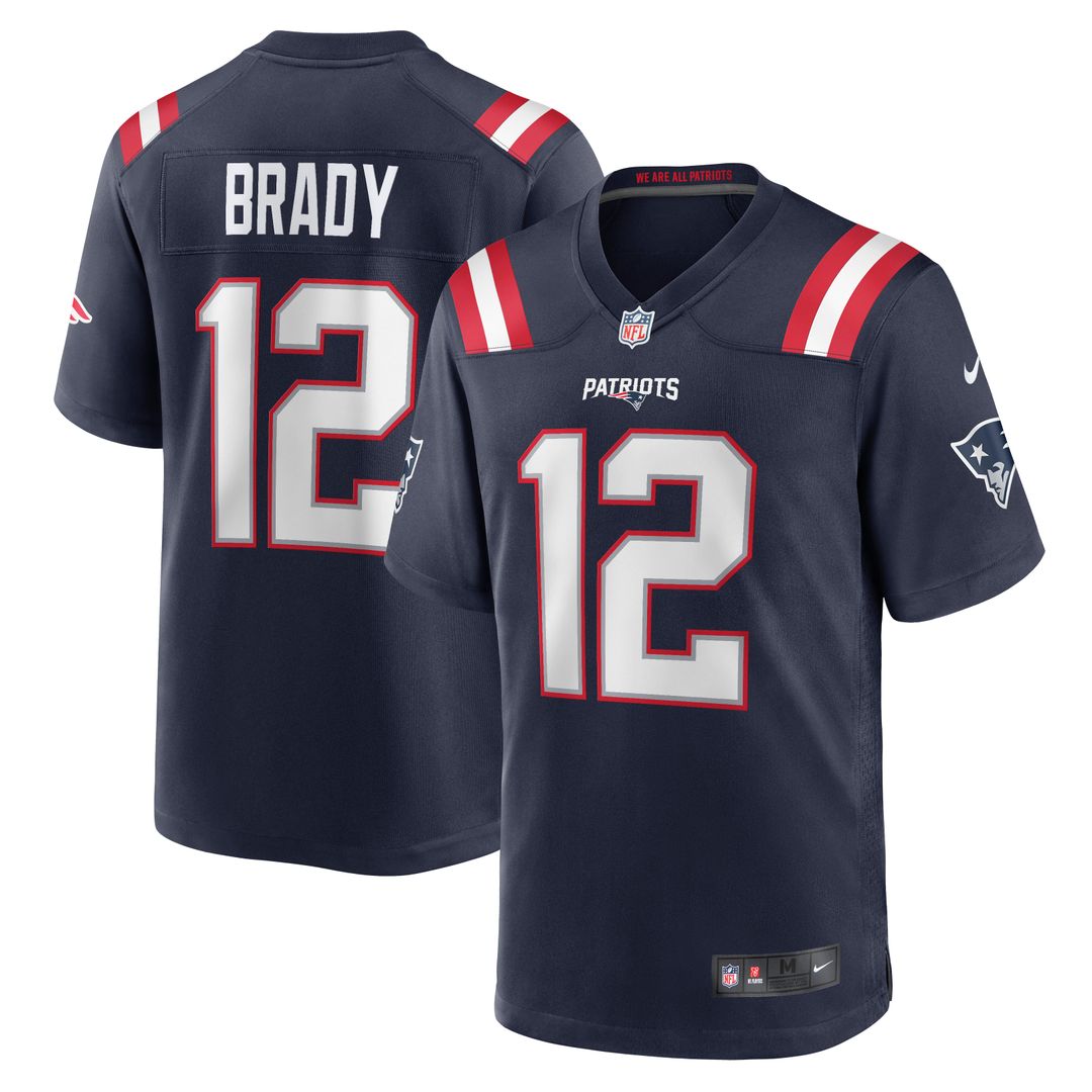 New England Patriots Tom Brady White Retired Game Jersey | NFL Football Jersey
