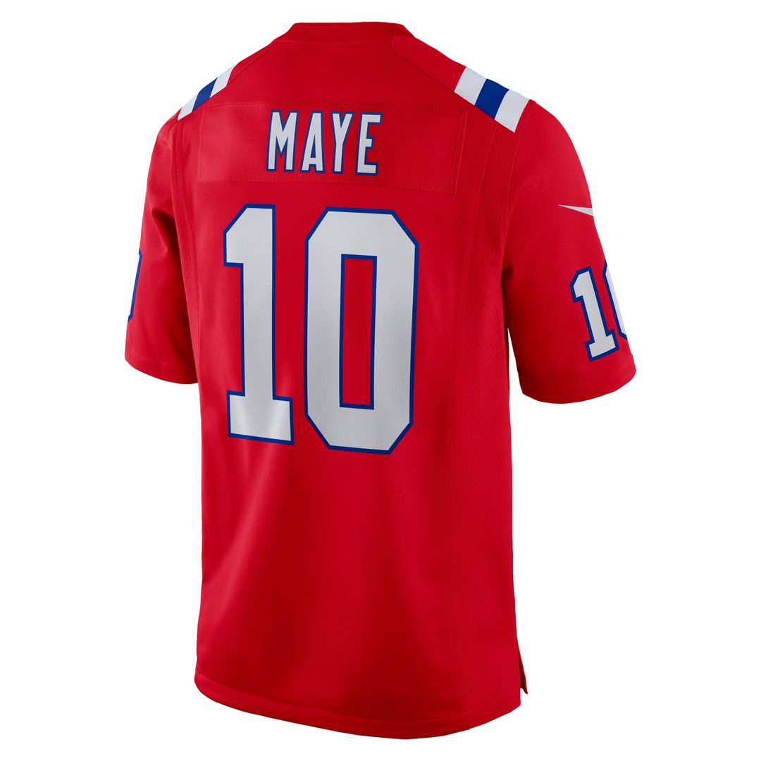 New England Patriots Drake Maye Navy Player Game Jersey | NFL Football Jersey