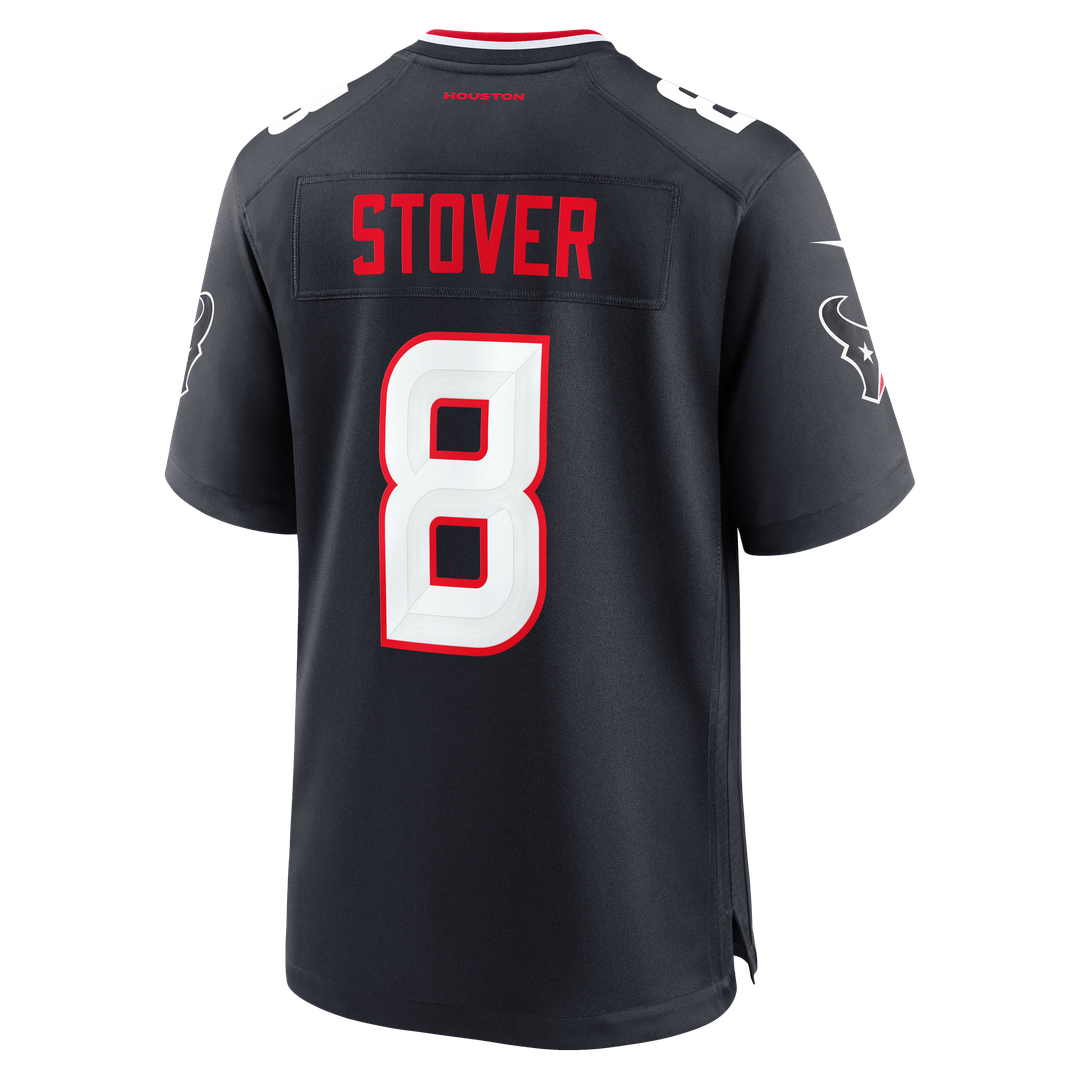 Houston Texans Cade Stover Navy Team Game Jersey | NFL Football Jersey