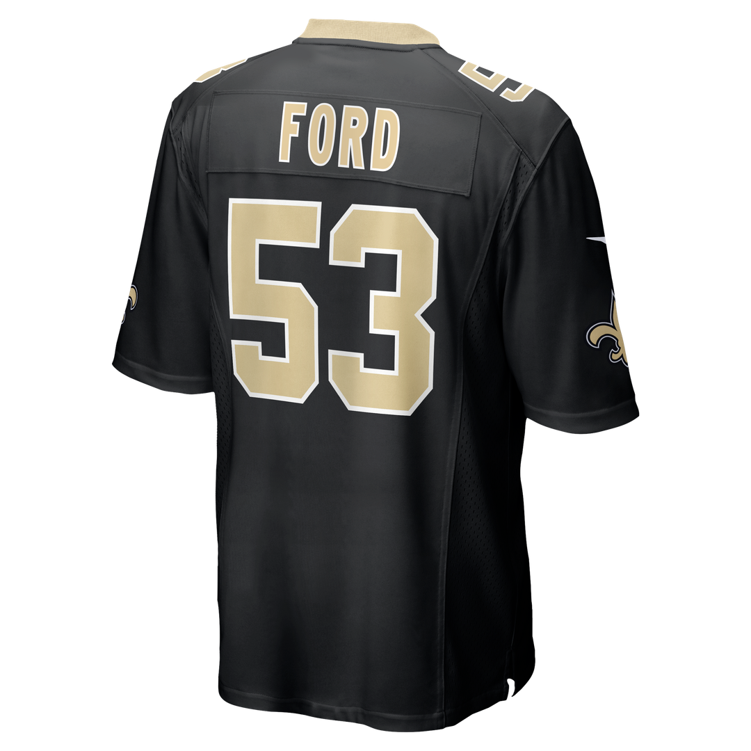 New Orleans Saints Jaylan Ford Black Game Jersey | NFL Football Jersey