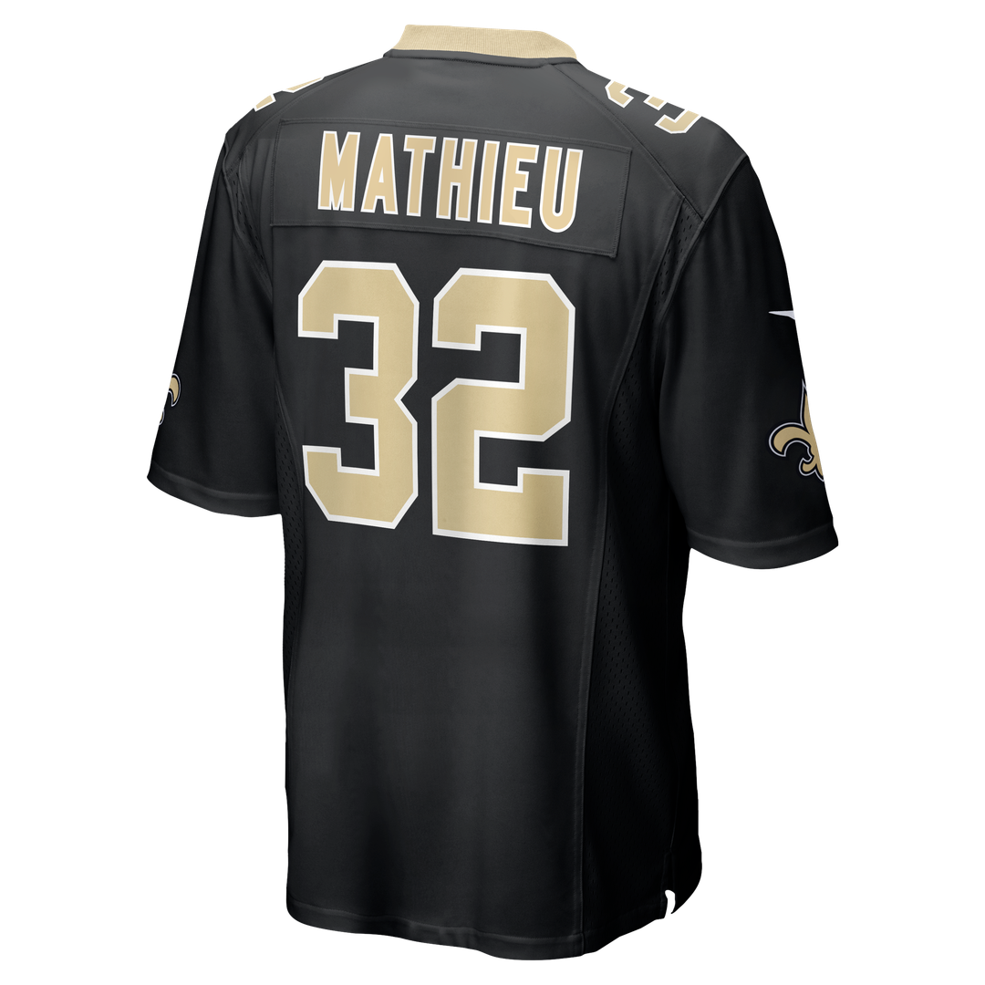New Orleans Saints Tyrann Mathieu Black Game Jersey | NFL Football Jersey