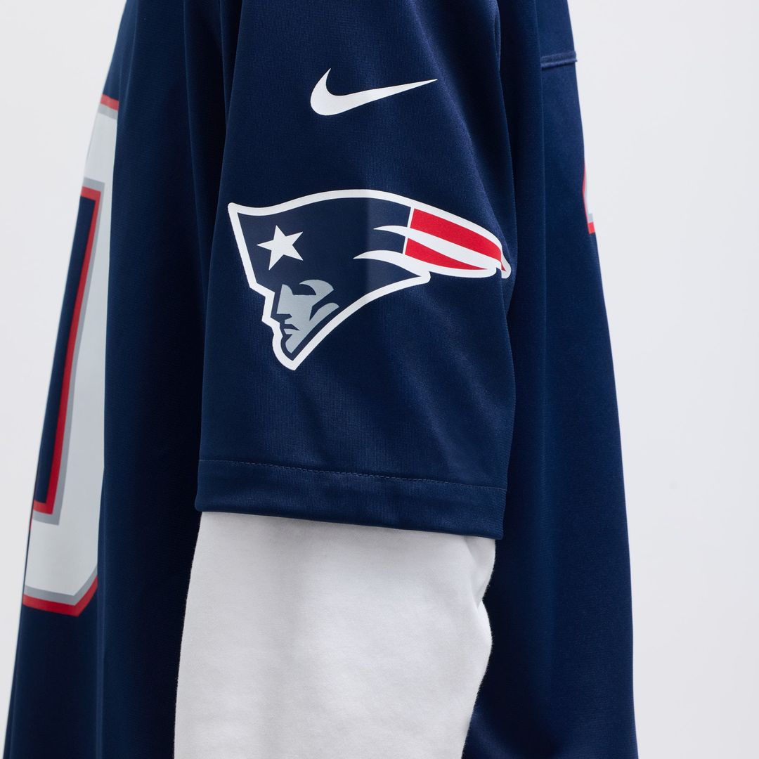 New England Patriots Drake Maye Navy Player Game Jersey | NFL Football Jersey