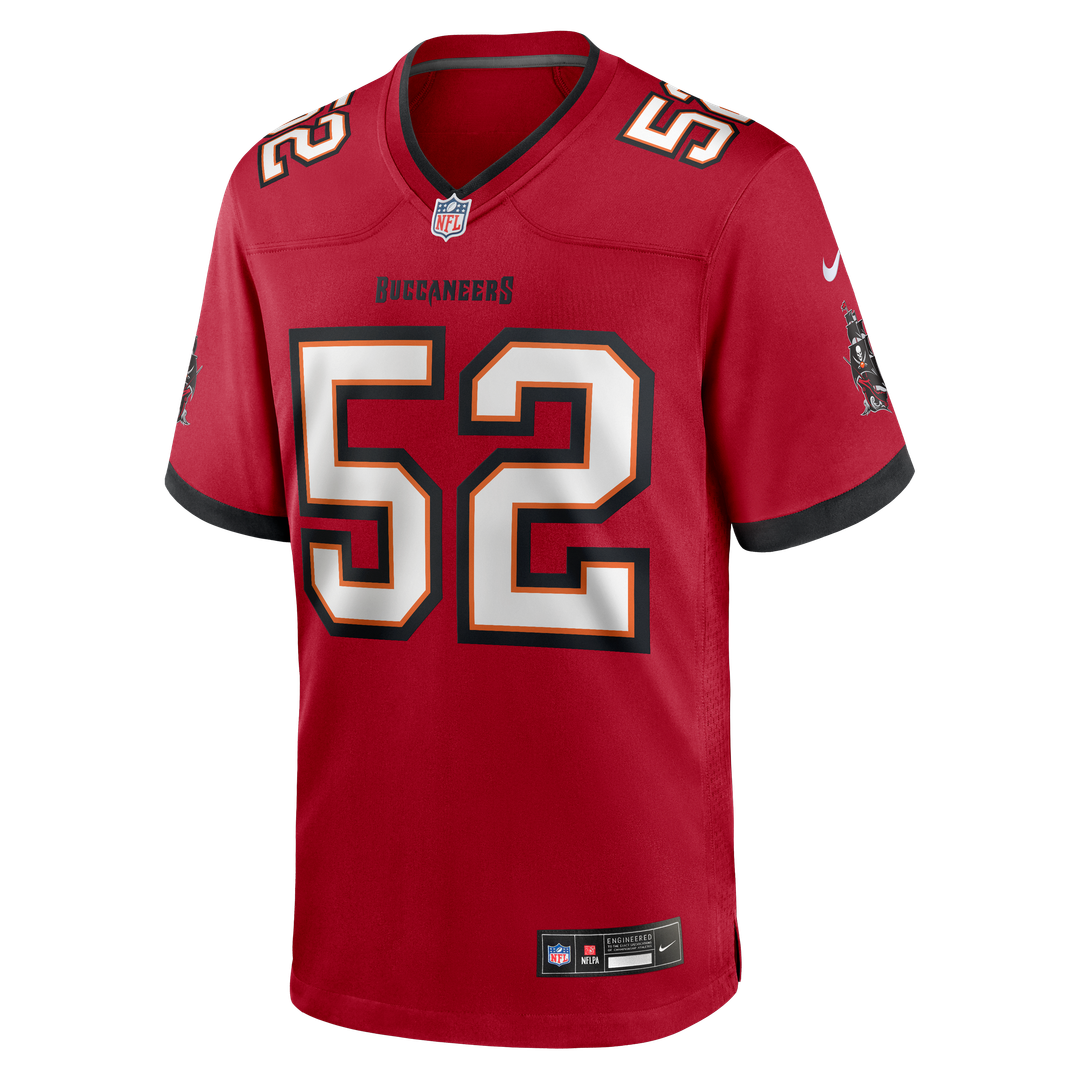 Tampa Bay Buccaneers Christian Rozeboom Red Team Game Jersey | NFL Football Jersey