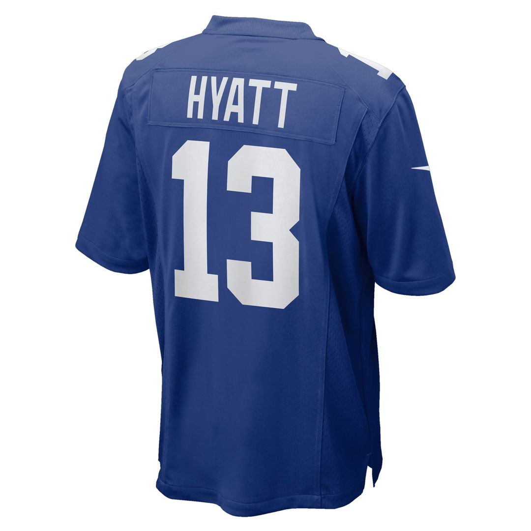 New York Giants Jalin Hyatt Royal Team Game Jersey | NFL Football Jersey