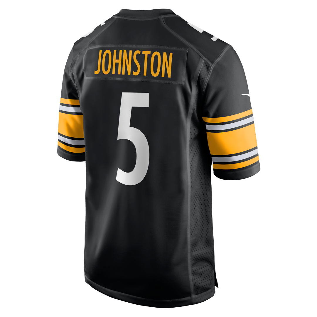 Pittsburgh Steelers Cameron Johnston Black Game Jersey | NFL Football Jersey