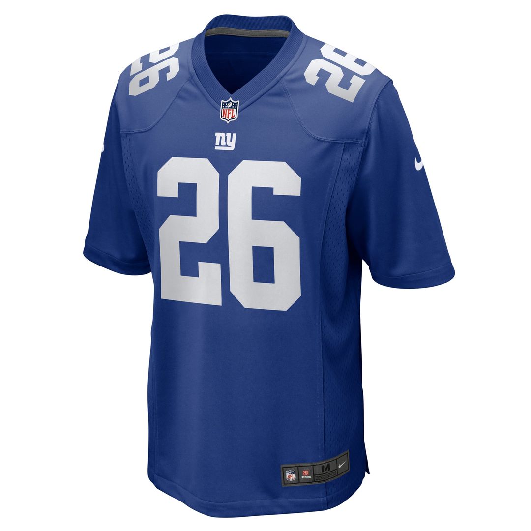 New York Giants Devin Singletary Royal Team Game Jersey | NFL Football Jersey