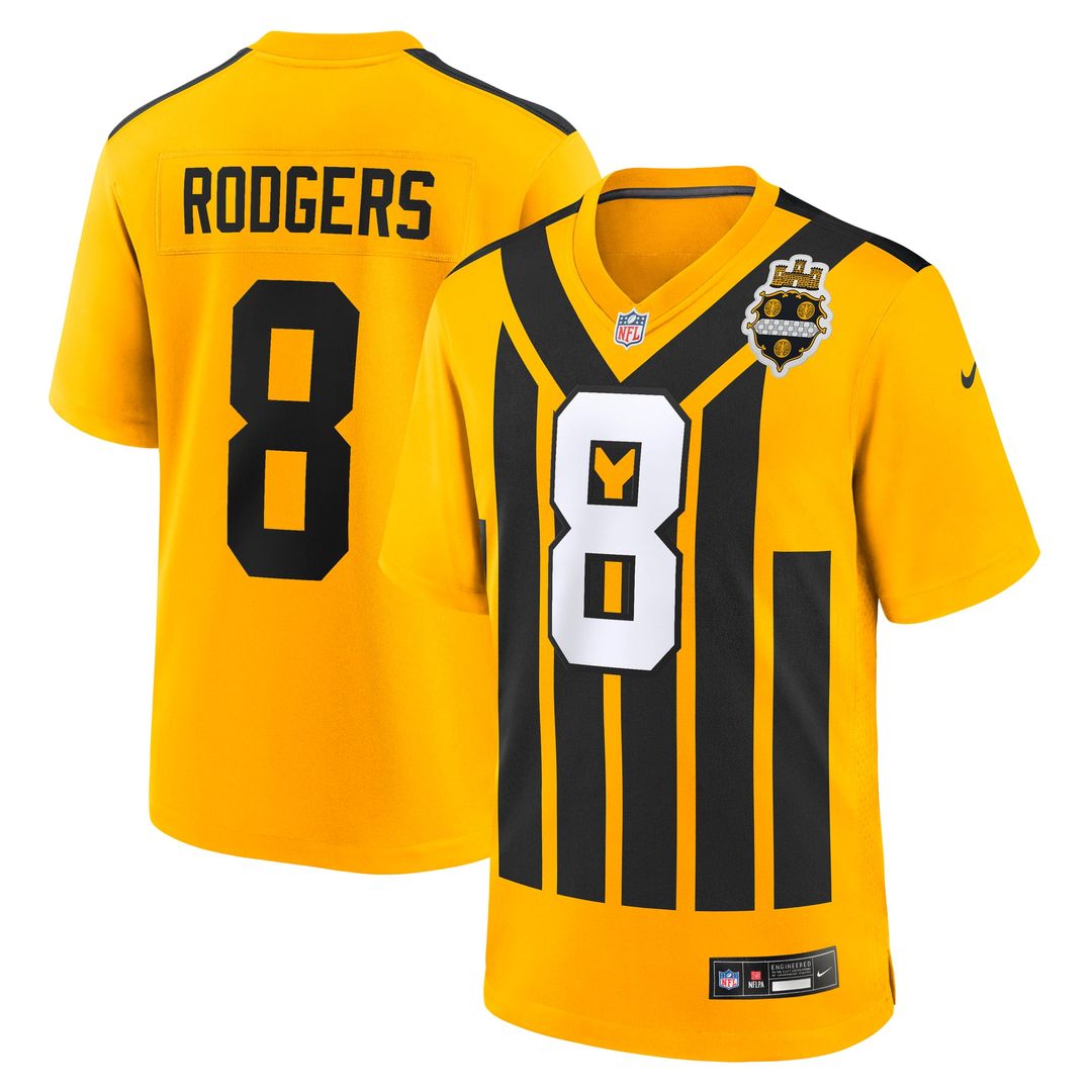 Pittsburgh Steelers Aaron Rodgers White Game Jersey | NFL Football Jersey