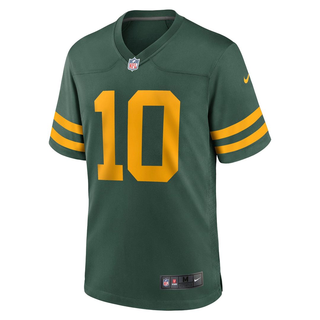 Green Bay Packers Love Green Alternate Game Jersey | NFL Football Jersey