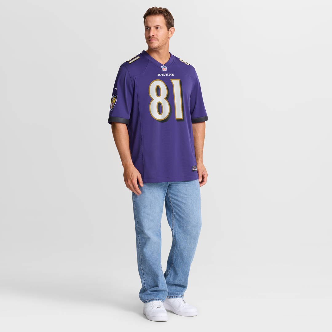 Baltimore Ravens Devontez Walker Purple Team Game Jersey | NFL Football Jersey
