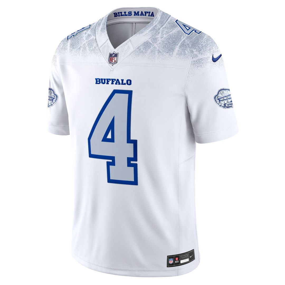 Buffalo Bills James Cook III White Rivalries Collection Stitched Limited Jersey | NFL Football Jersey