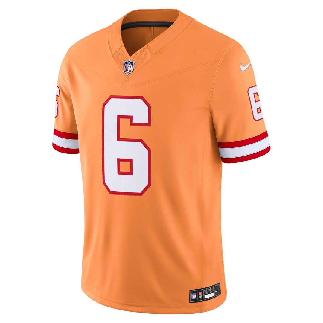 Tampa Bay Buccaneers Baker Mayfield Creamsicle Alternate Vapor F.U.S.E. Stitched Limited Jersey | NFL Football Jersey