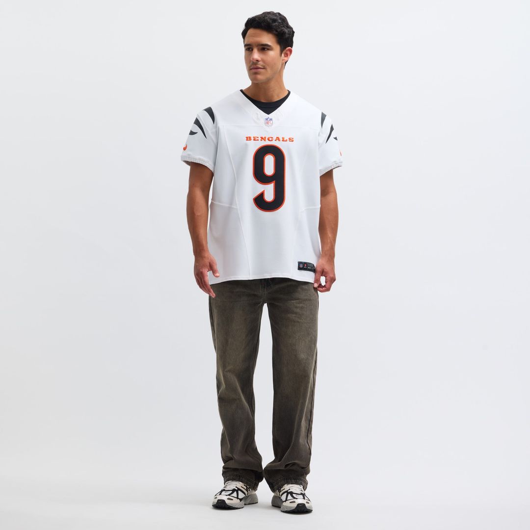 Cincinnati Bengals Joe Burrow White Vapor F.U.S.E. Elite Jersey | NFL Football Jersey