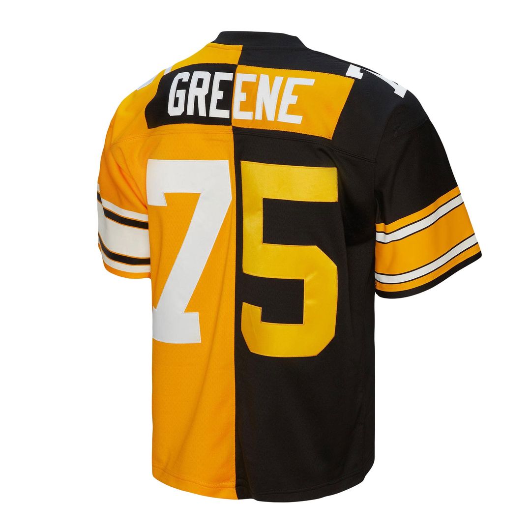 Pittsburgh Steelers Joe Greene Black/Gold 1976 Split Legacy Replica Jersey | NFL Football Jersey
