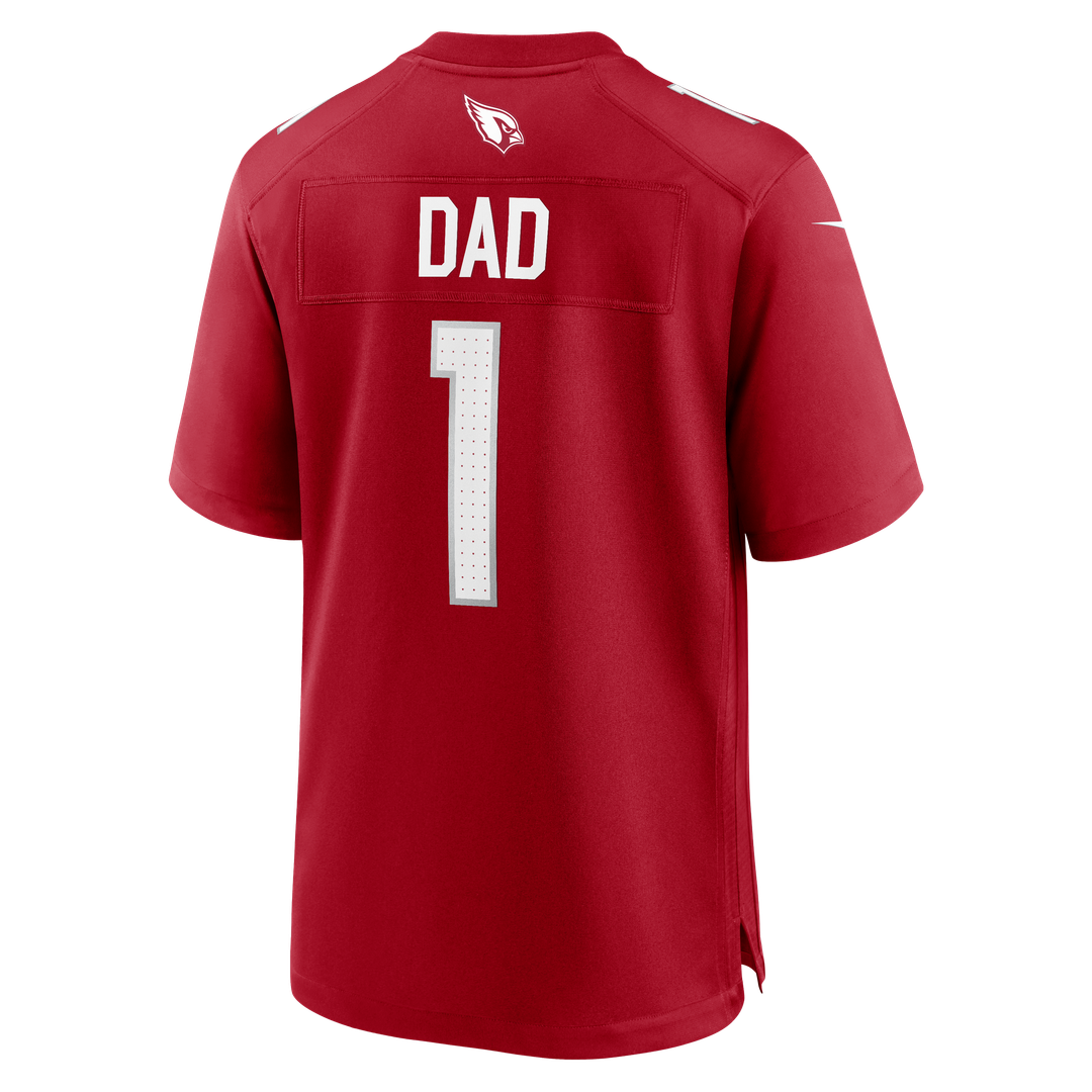 Arizona Cardinals Number 1 Dad Cardinal Game Jersey | NFL Football Jersey