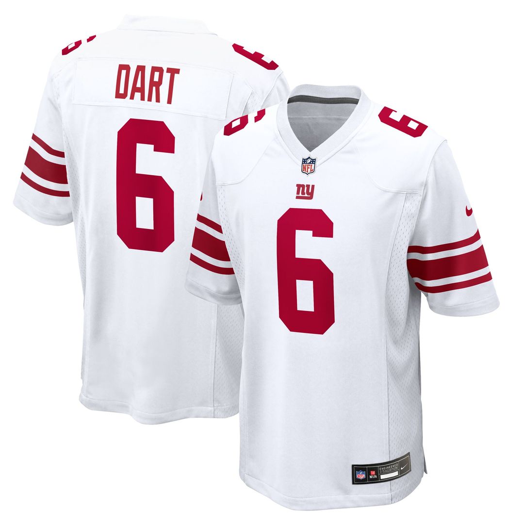 New York Giants Jaxson Dart Red Alternate Century Red Game Jersey | NFL Football Jersey