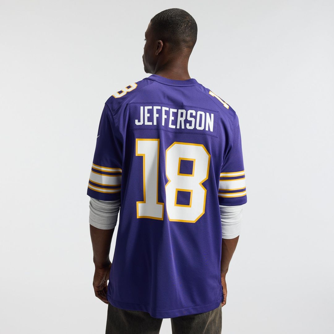 Minnesota Vikings Justin Jefferson White Alternate Game Player Jersey | NFL Football Jersey