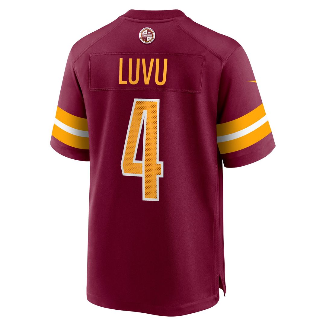 Washington Commanders Frankie Luvu Burgundy Game Jersey | NFL Football Jersey