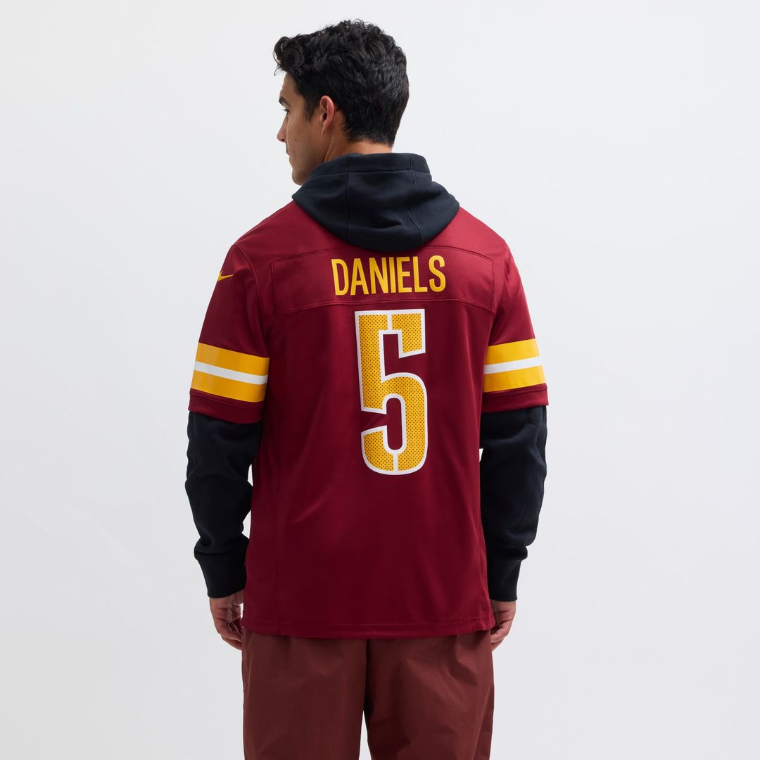 Washington Commanders Jayden Daniels White Vapor F.U.S.E. Limited Super Bowl Era Jersey | NFL Football Jersey