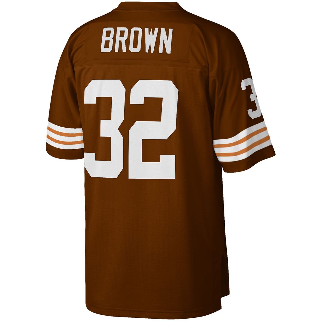 Cleveland Browns Jim Brown Brown Big & Tall 1963 Retired Player Replica Jersey | NFL Football Jersey
