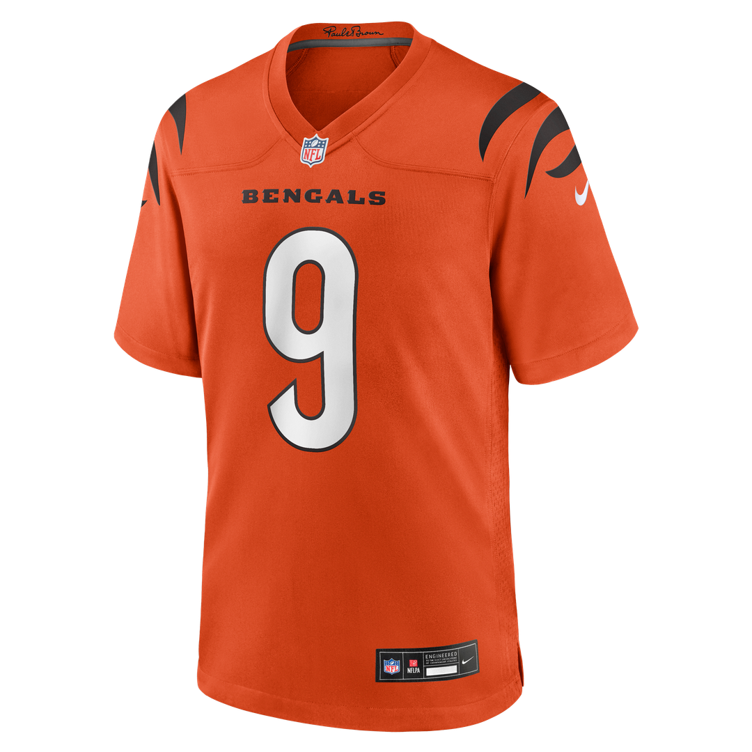 Cincinnati Bengals Joe Burrow Black Player Game Jersey | NFL Football Jersey