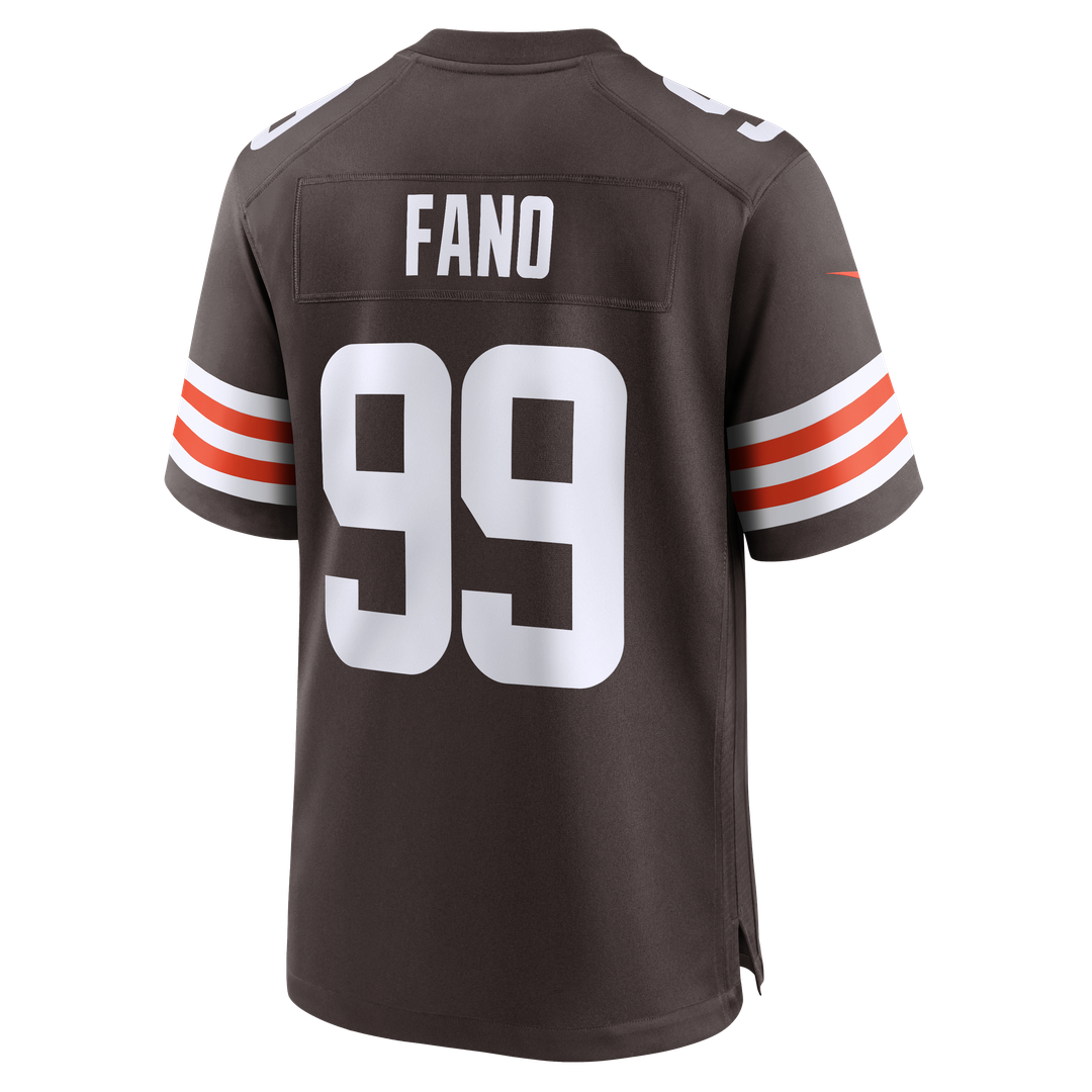 Cleveland Browns Logan Fano Brown Team Game Jersey | NFL Football Jersey