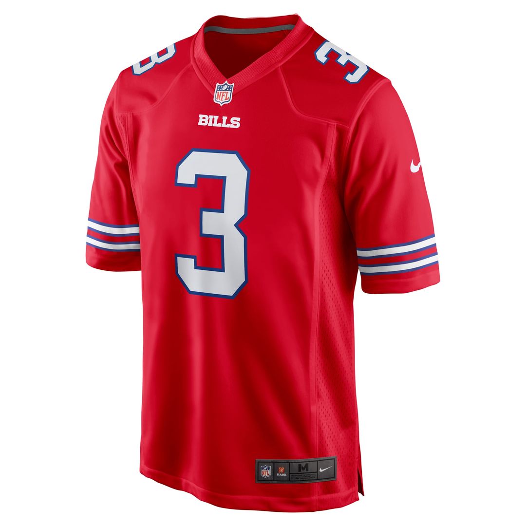 Buffalo Bills Damar Hamlin Red Alternate Game Jersey | NFL Football Jersey