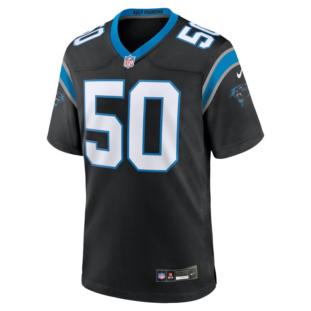 Carolina Panthers Robert Hunt Black Game Jersey | NFL Football Jersey