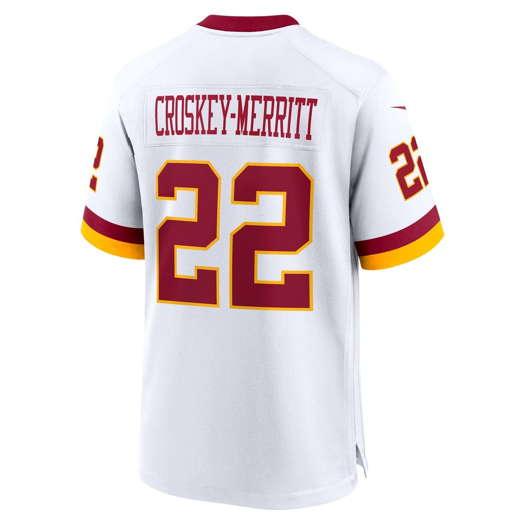 Washington Commanders Jacory Croskey-Merritt White Game Super Bowl Era Jersey | NFL Football Jersey