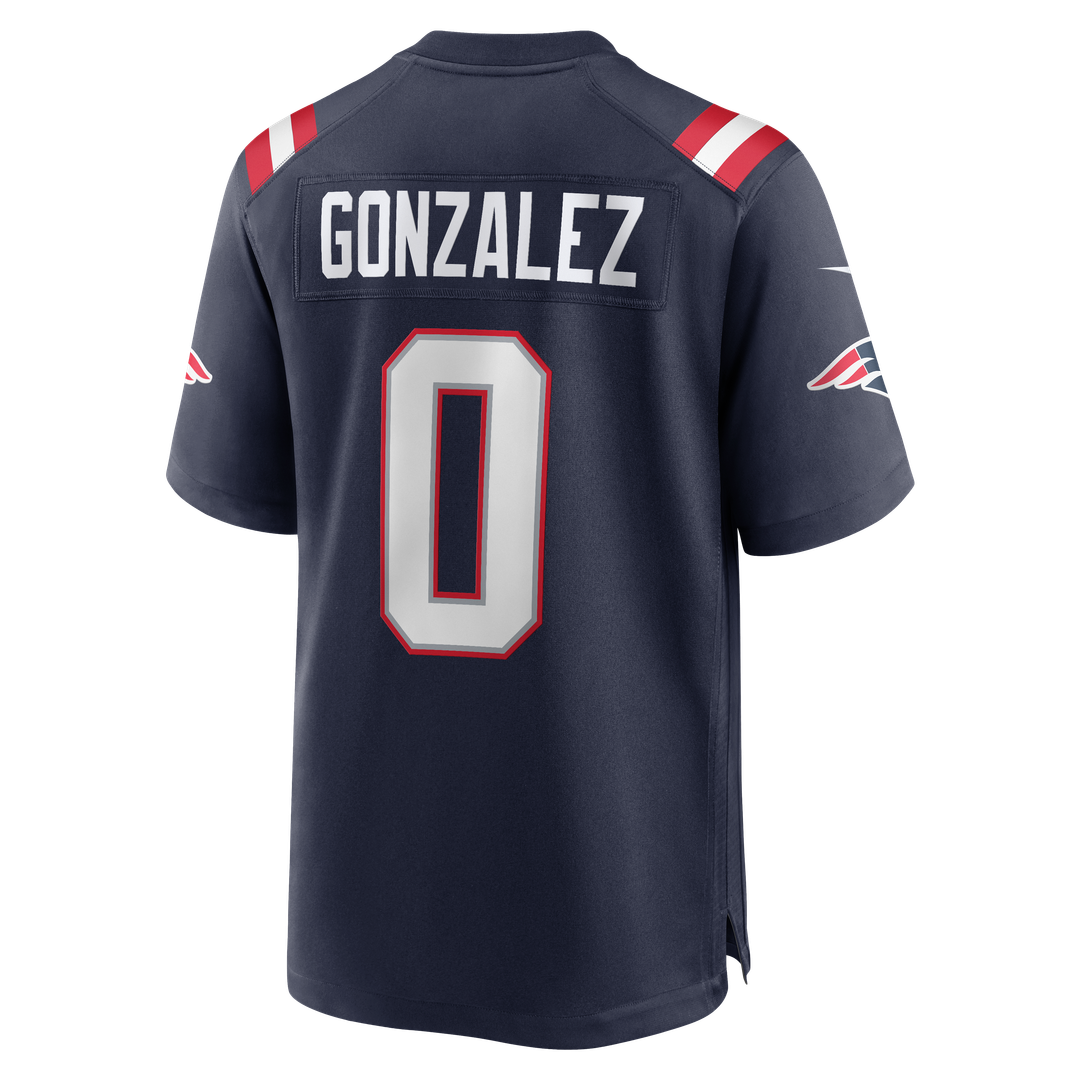 New England Patriots Christian Gonzalez White Game Jersey | NFL Football Jersey