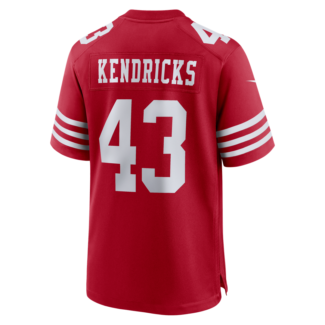 San Francisco 49ers Eric Kendricks Scarlet Team Game Jersey | NFL Football Jersey