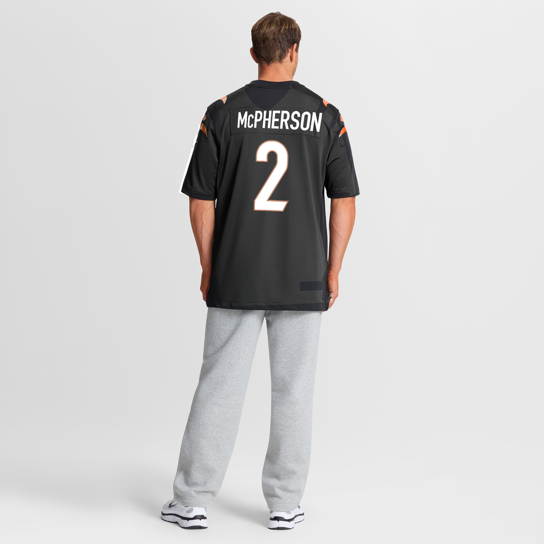 Cincinnati Bengals Evan McPherson Black Game Jersey | NFL Football Jersey