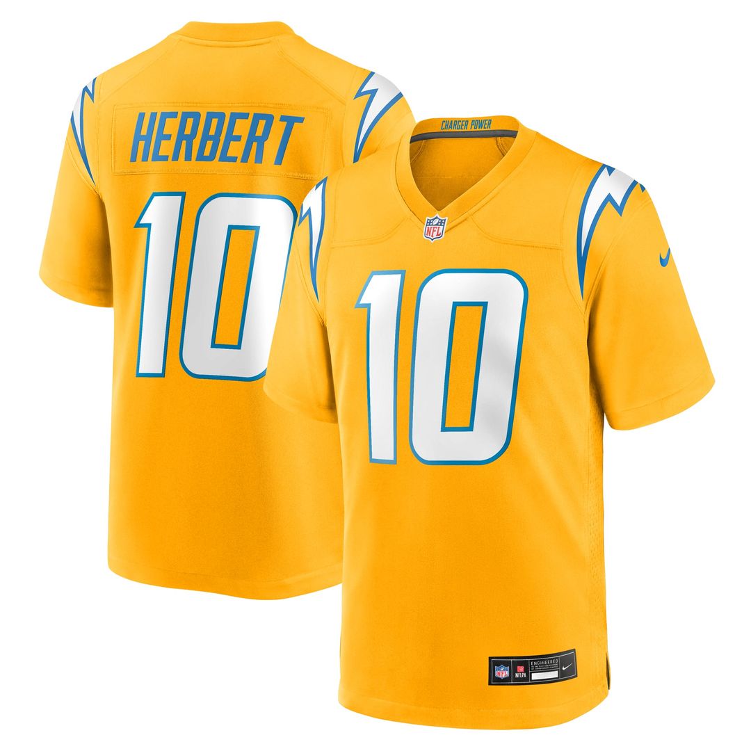 Los Angeles Chargers Justin Herbert Powder Blue Player Game Jersey | NFL Football Jersey