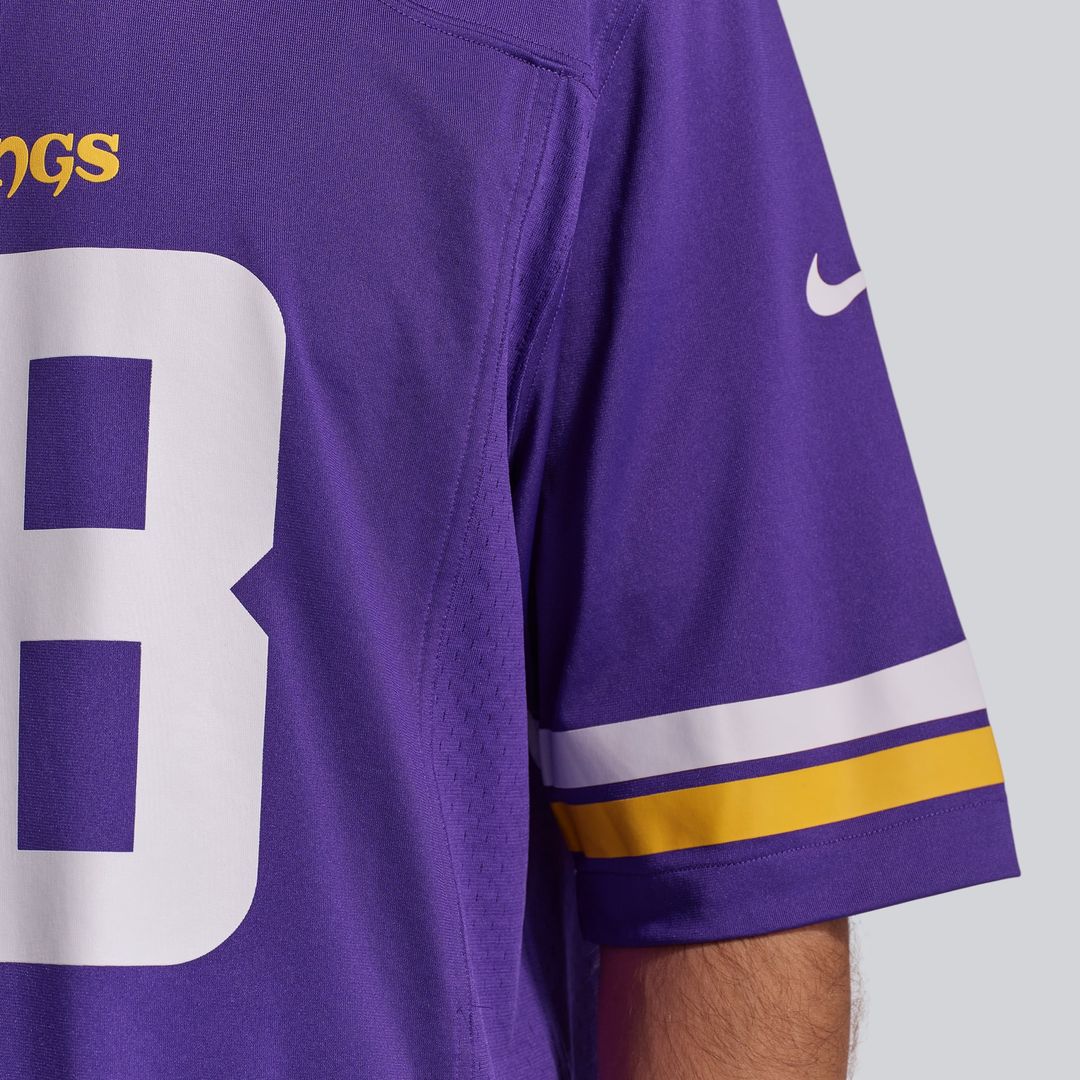 Minnesota Vikings Justin Jefferson Purple Player Game Jersey | NFL Football Jersey