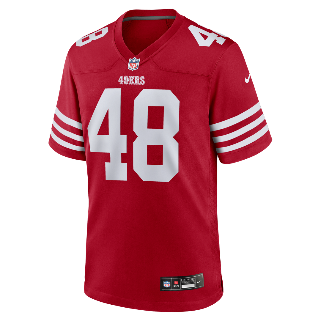San Francisco 49ers Tatum Bethune Scarlet Game Jersey | NFL Football Jersey